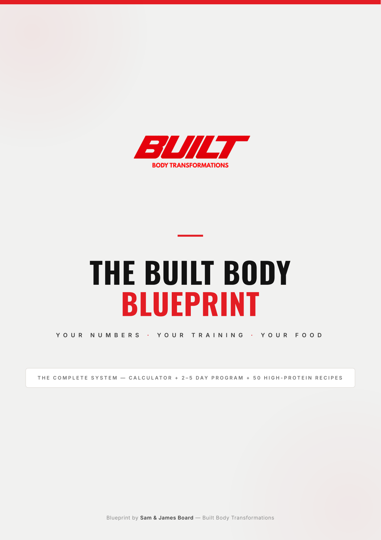 The Built Body Blueprint